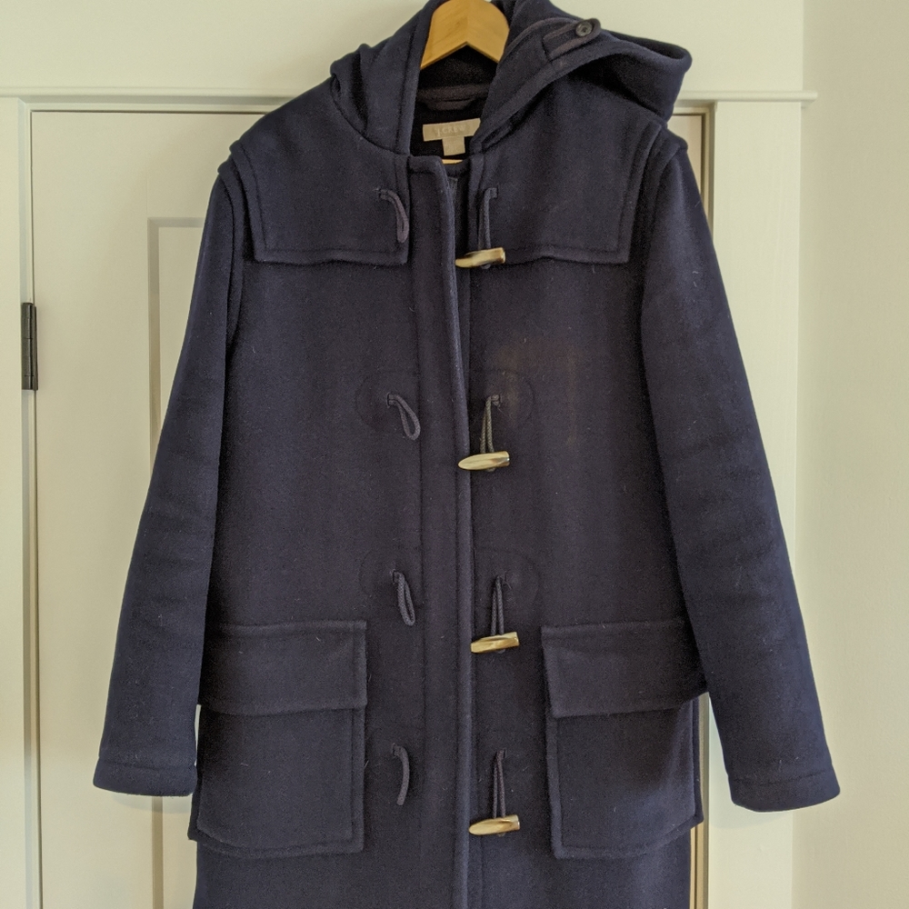 Vintage J.Crew Women's Wool Overcoat - Med